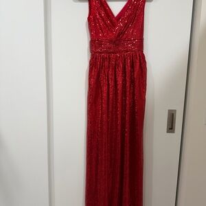green emerald velvet dress Kate Kasin Rose Gold Sequin Maxi Gown Dress NWT